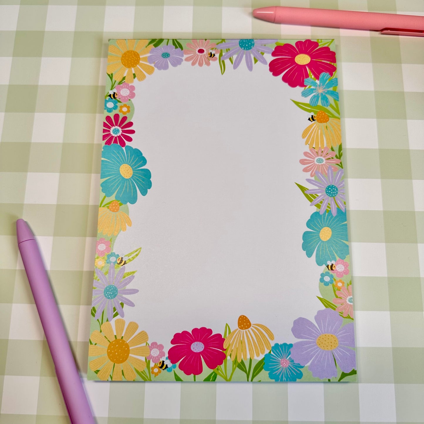 Spring Flowers A5 notepad