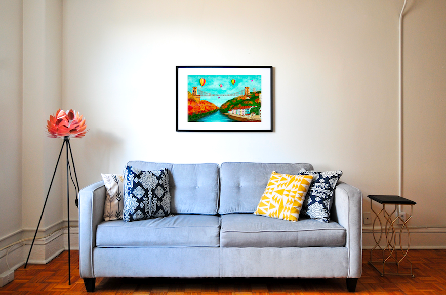 Clifton Suspension Bridge print, Bristol, UK print
