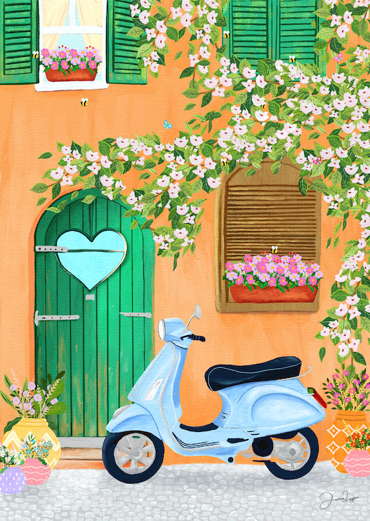 Italian Townhouse Print