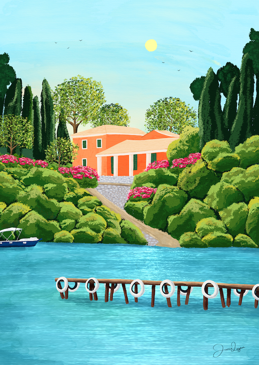 Agni Beach, Corfu Print