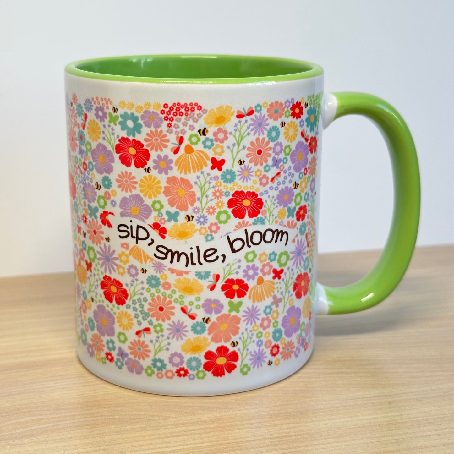 Sip, Smile, Bloom - Spring flowers mug
