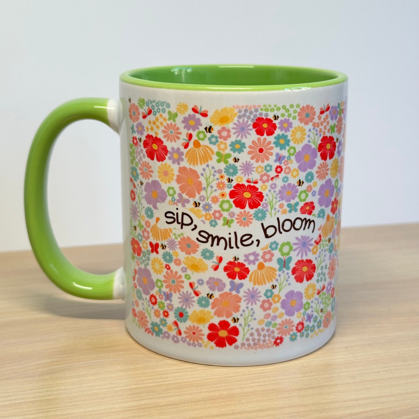 Sip, Smile, Bloom - Spring flowers mug