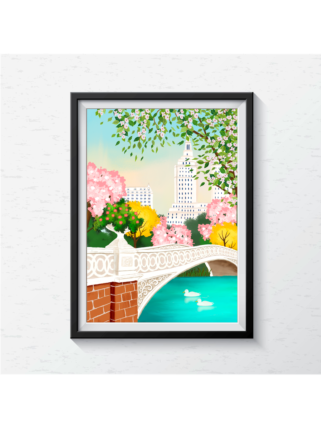 Central Park Bow Bridge, New York Print