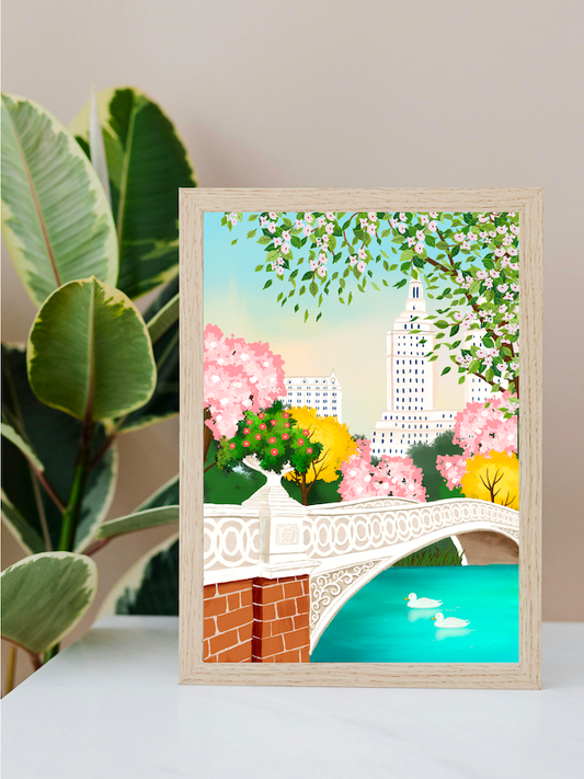 Central Park Bow Bridge, New York Print