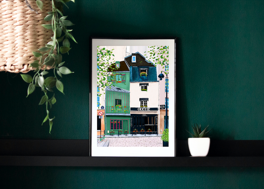 Odette Cafe, Paris Print