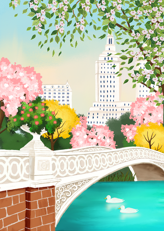 Central Park Bow Bridge, New York Print