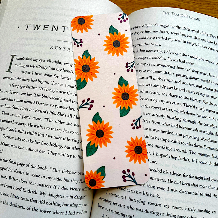 Sunflowers bookmark