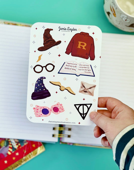 Harry Potter Sticker Sheet - New product line now available!