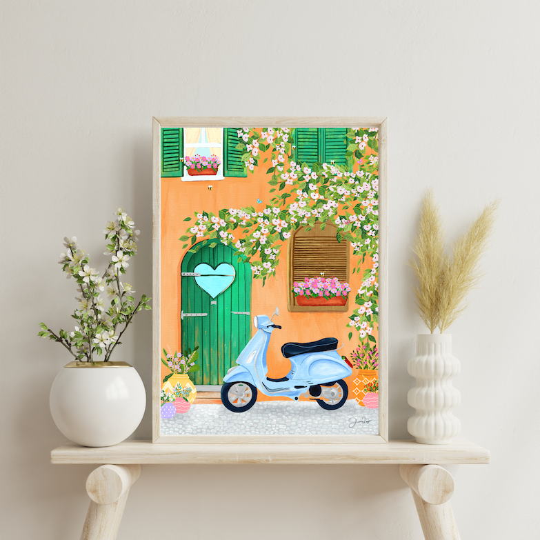 Italian Townhouse Print