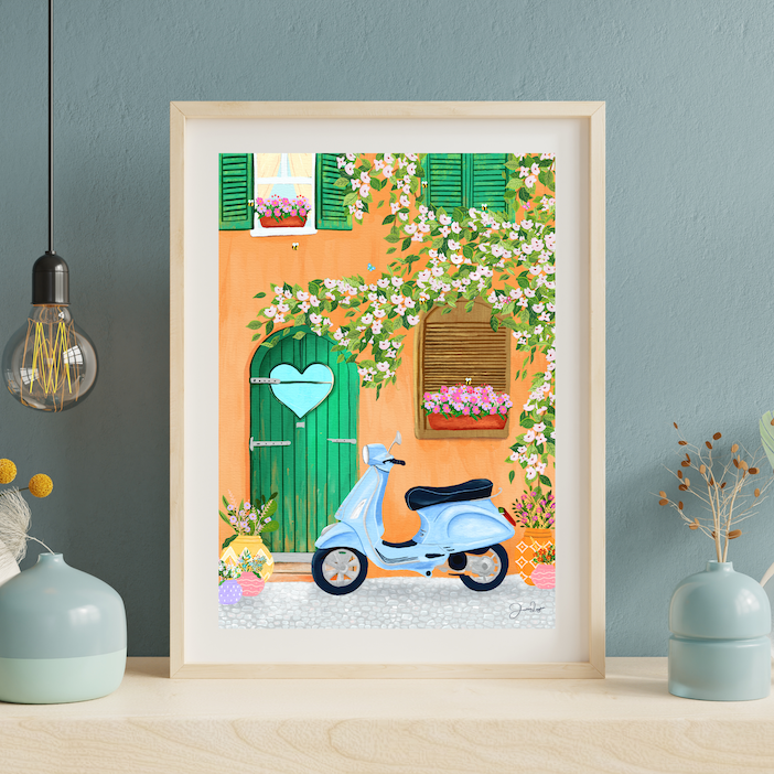 Italian Townhouse Print