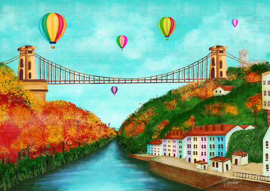 Clifton Suspension Bridge print, Bristol, UK print