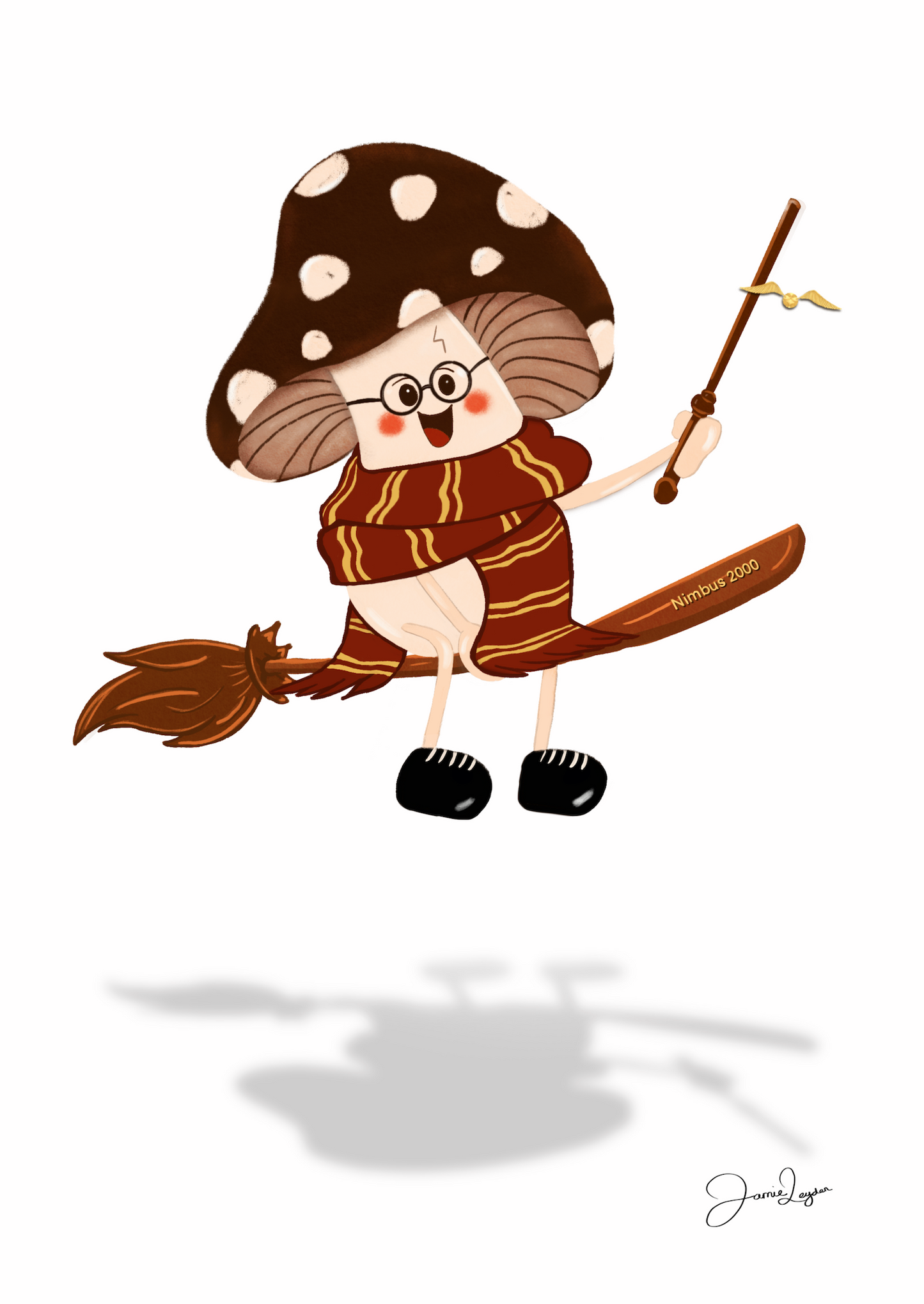 Harry Potter mushroom sticker - Harry