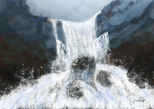 Waterfall art print