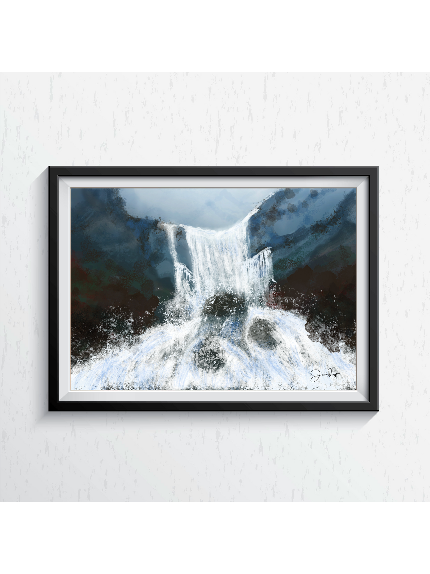 Waterfall print