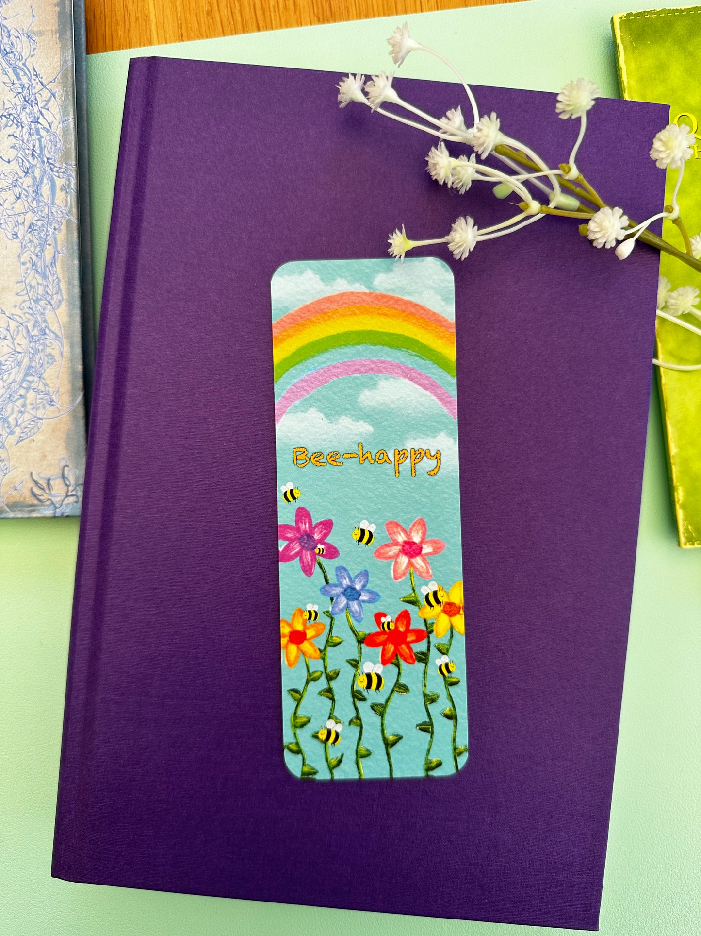 Bee-happy bookmark