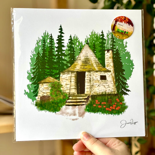 Hagrid's Hut - Harry Potter print