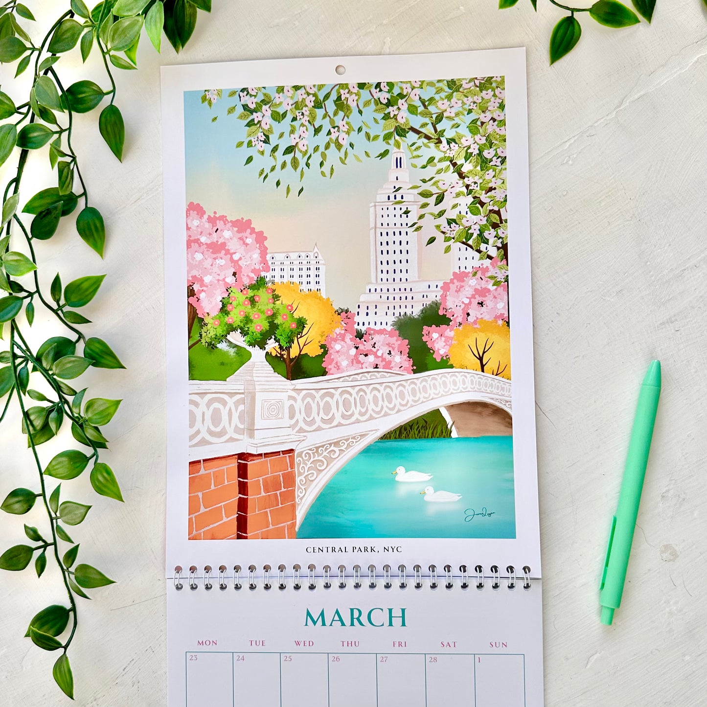 2026 Travel wall calendar