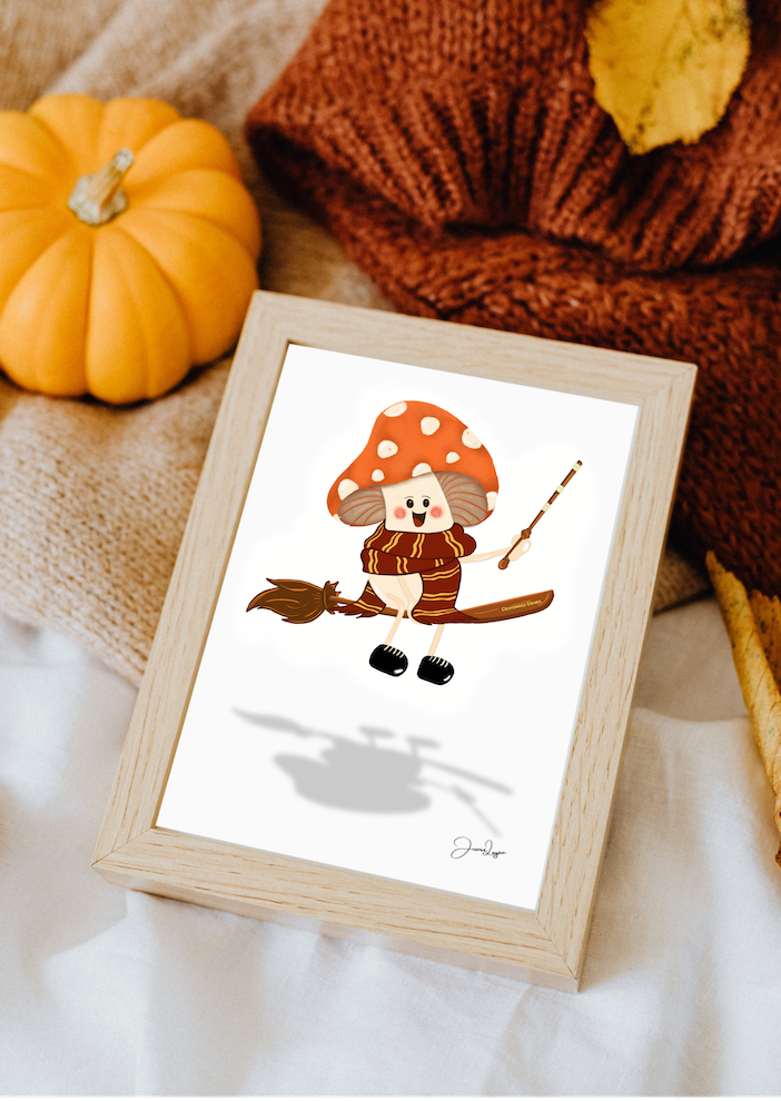 Harry Potter mushroom character print - Ron Weasley