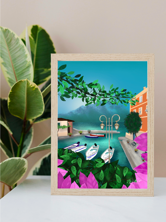 Lake Garda, Italy, print