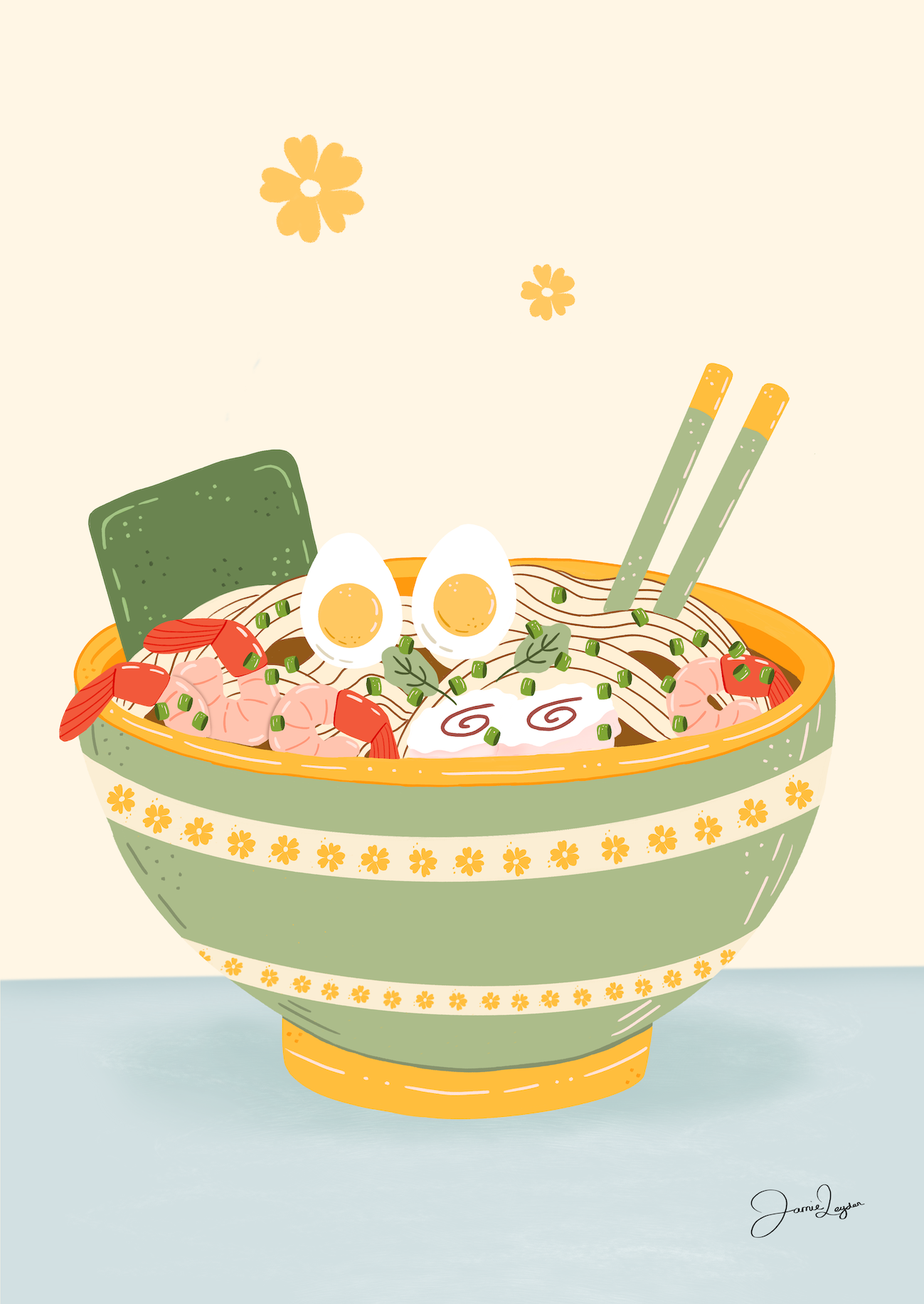 Ramen wall art print